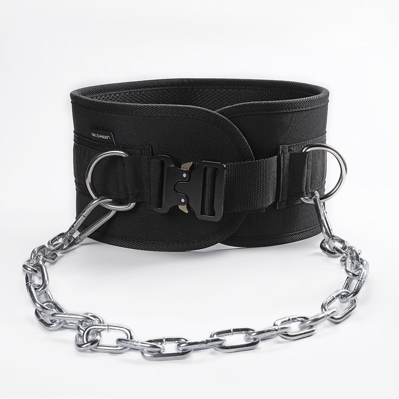 Upper Body Strength Pull-Ups Weighted Barbell Plates Belt