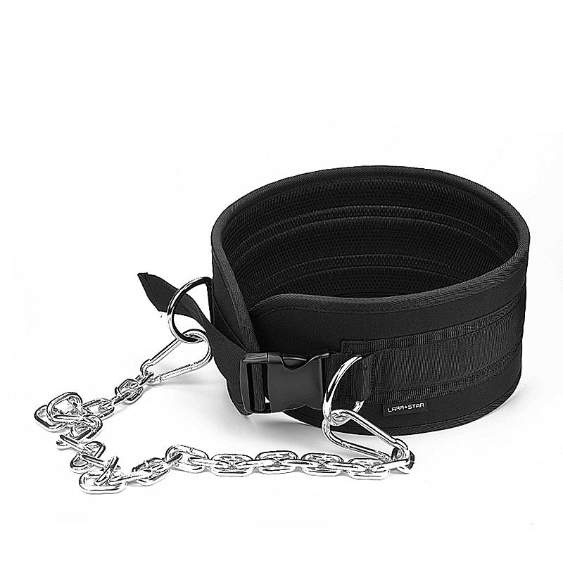 Upper Body Strength Pull-Ups Weighted Barbell Plates Belt