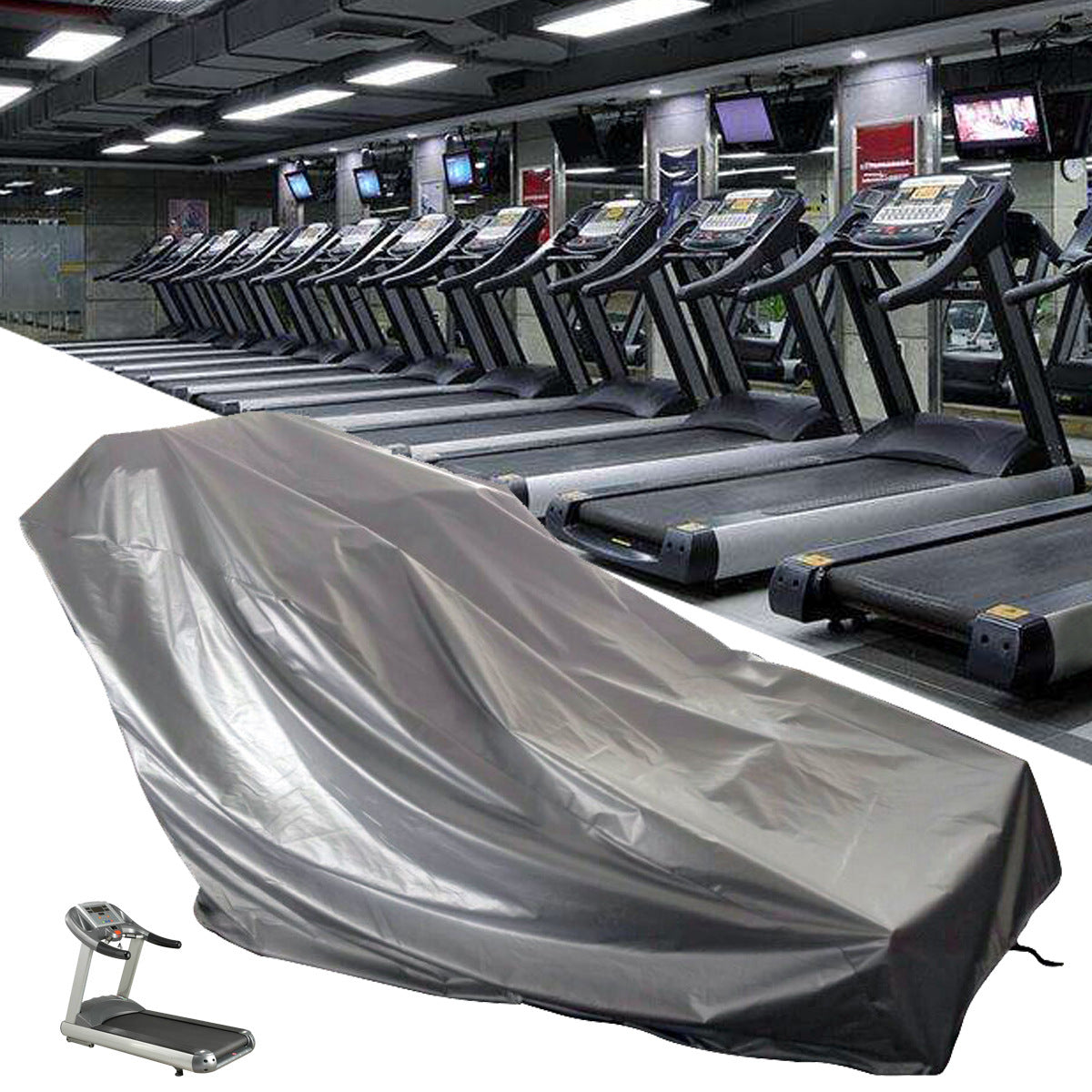 Dust and rain cover for household mini treadmill